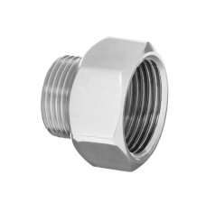 Invena Kromiran medeninasti reducirni priključek 1/2"x3/8"" GW/MZ