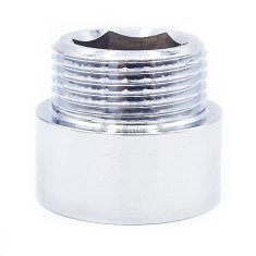 Invena Kromiran medeninasti podaljšek 3/4"" 15 mm