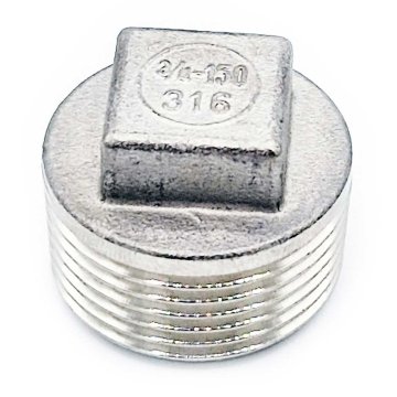 shumee Čep z robom 3/4” MZ, nerjaveče jeklo