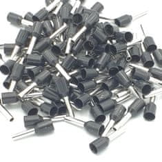 shumee 100 kosov izoliranih črnih enojnih kabelskih čevljev s premerom 1,5 mm²