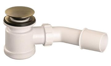 shumee Sifon za tuš klik-klak 50 mm, barva starinske medenine