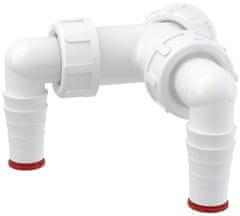 Alca Plast Priključek za pralni/pomivalni stroj, dvojni, 1"", za cev 17-23 mm