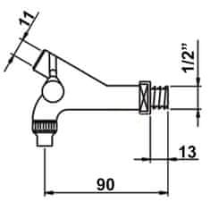 Tres Pipa za vinski sod 1/2"