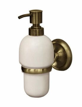 shumee Dozirnik tekočega mila Deco, starinska medenina