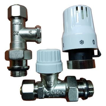 shumee Preprost termostatski komplet (dovod, povratek, glava), PEX priključek