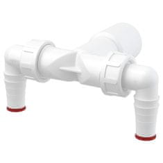 Alca Plast Priključek za sifon 40/32 mm, z nepovratnim ventilom in dvema izhodoma za cev pralnega/pomivalnega stroja