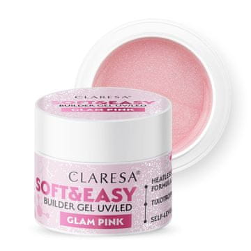 shumee Gel za oblikovanje nohtov CLARESA Soft&Easy GLAMUROZNATO - 12 g - MALI