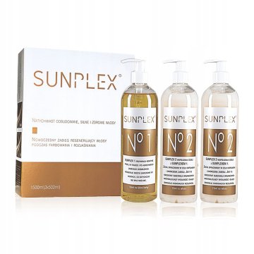 shumee SUNPLEX regeneracijska nega las med barvanjem in posvetlitvijo - 3x500ml