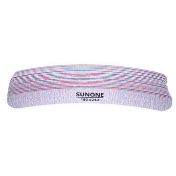 shumee SUNONE pilica za nohte BANANA 180/240 SIVA ZEBRA - 10 kosov - 1 PAKIRANJE