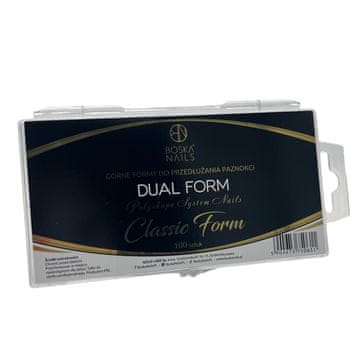 shumee BOSKA NOHTI Zgornji kalupi za podaljševanje nohtov DUAL FORM - Klasična oblika - 100 kosov