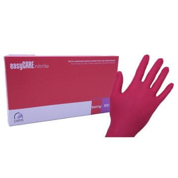 shumee ZARYS Nitrilne rokavice brez pudra, 100 kosov, malina - XS - jagodičevje