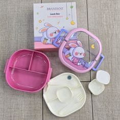 Brandani Otroška posoda za hrano Lunch Box Zajček18x17xh7cm / plastika
