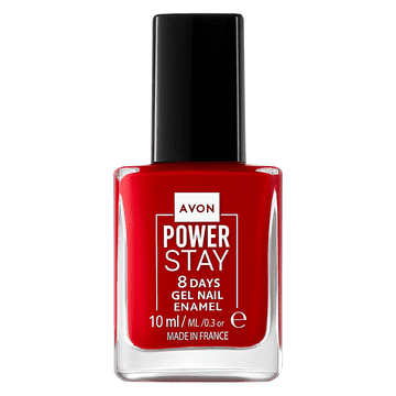 shumee AVON Powerstay gel lak za nohte, hibridni učinek Red is Red