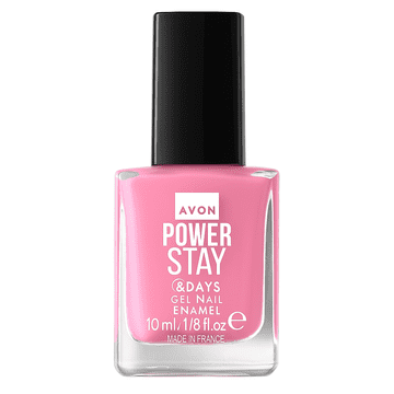 shumee AVON Powerstay gel lak za nohte, hibridni učinek, roza Caprice