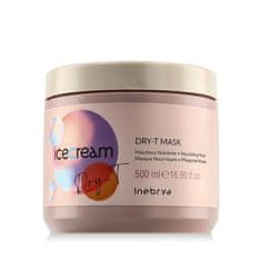 Inebrya Ice Cream Dry-T Nourishing Mask maska za lase neukrotljivi in poškodovani lasje suhi lasje 500 ml unisex