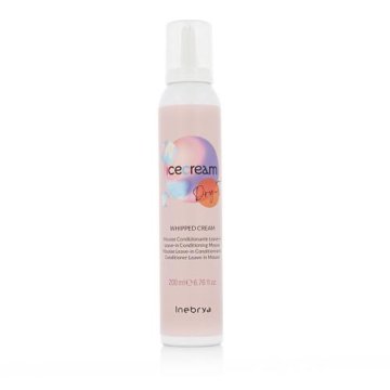 Inebrya Ice Cream Dry-T Whipped Cream balzam za lase neukrotljivi in poškodovani lasje vse vrste las unisex