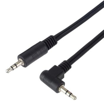 PremiumCord Kabel Jack 3,5 mm - 3,5 mm priključek 90° M/M 1 m