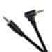 PremiumCord Kabel Jack 3,5 mm - 3,5 mm priključek 90° M/M 1 m