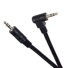 PremiumCord Kabel Jack 3,5 mm - 3,5 mm priključek 90° M/M 1 m