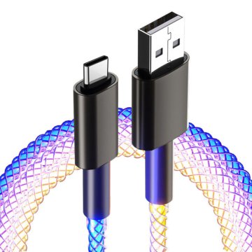 MXM Kabel za polnjenje in sinhronizacijo USB/USB-C z osvetlitvijo ozadja, 1 meter