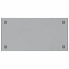 Vidaxl Stenska magnetna tabla bela 80x40 cm kaljeno steklo