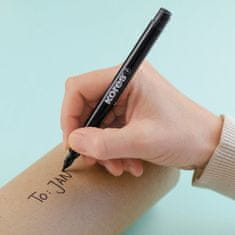 Kores Permanentni marker K-Marker tanek - črn