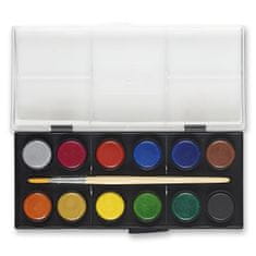 Faber-Castell Vodne barve - 12 barv, premer 30 mm