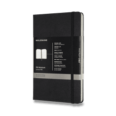 Moleskine Beležnica Professional - trde platnice, L - črna