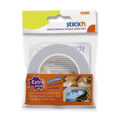 HOPAX Dvostranski lepilni trak Stick'n Re-Stick - 25 mm x 12 m