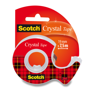 3M Scotch Crystal lepilni trak - 19 mm x 7,5 m
