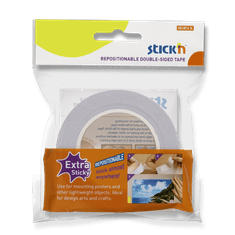 HOPAX Dvostranski lepilni trak Stick'n Re-Stick - 12 mm x 12 m