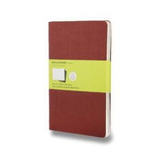 Moleskine Beležnice Cahier, L, čiste, 3 kosi - rdeča