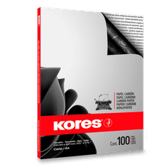 Kores Carbonet karbon papir - črn - 100 listov