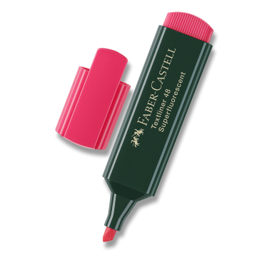 Faber-Castell Označevalnik Textliner 1548 - rdeč