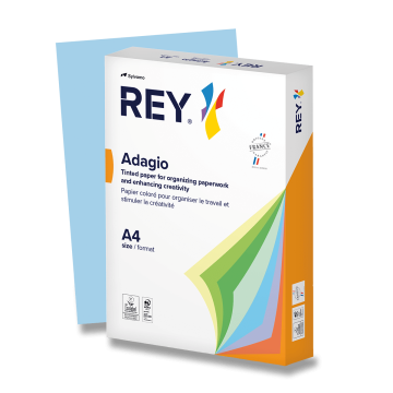 Rey Barvni papir Adagio, pastelni, 500 listov - modri