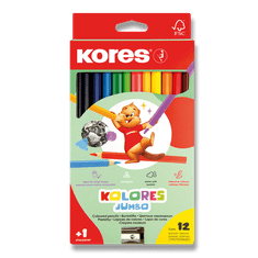 Kores Kolores Jumbo barvice - 12 barv