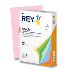 Rey Barvni papir Adagio, pastelni, 500 listov - roza