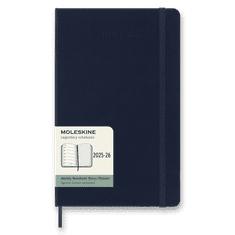 Moleskine 18-mesečni dnevnik 2025 - 26 - trda vezava, L, tedenski - modra
