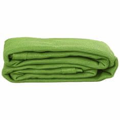 Vidaxl Preproga za šotor svetlo zelena 200x200 cm HDPE