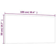 Vidaxl Stenska magnetna tabla črna 100x50 cm kaljeno steklo