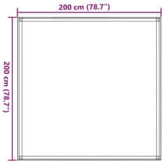 Vidaxl Preproga za šotor svetlo zelena 200x200 cm HDPE