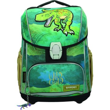 Street Šolska torba ABC Dinosaur z ergonomskim hrbtiščem