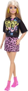 Mattel Barbie Fashionista Doll z Rock'n'Roll Oblačili (GRB47)