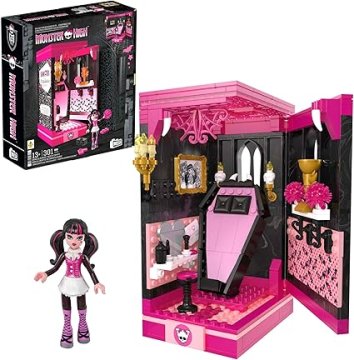 Monster High Mega Monster High Set Za Sestavljanje - Draculaura's Boo-k Crypt