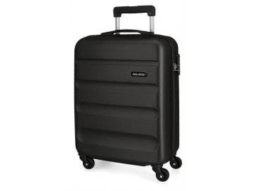 Joummabags ROLL ROAD Flex Black, ABS Potovalni kovček, 55x38x20cm, 35L, 5849160 (majhen)