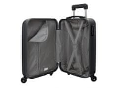 Joummabags ROLL ROAD Flex Black, ABS Potovalni kovček, 55x38x20cm, 35L, 5849160 (majhen)