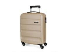 Joummabags ROLL ROAD Flex Champagne, ABS Potovalni kovček, 55x38x20cm, 35L, 5849169 (majhen)
