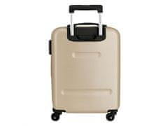 Joummabags ROLL ROAD Flex Champagne, ABS Potovalni kovček, 55x38x20cm, 35L, 5849169 (majhen)