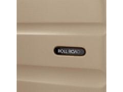Joummabags ROLL ROAD Flex Champagne, ABS Potovalni kovček, 55x38x20cm, 35L, 5849169 (majhen)