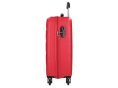 Joummabags ROLL ROAD Flex Red, ABS Potovalni kovček, 55x38x20cm, 35L, 5849164 (majhen)